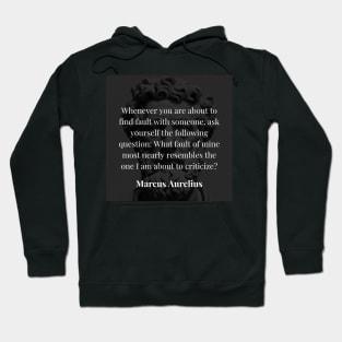 Marcus Aurelius's Call for Self-Awareness Hoodie